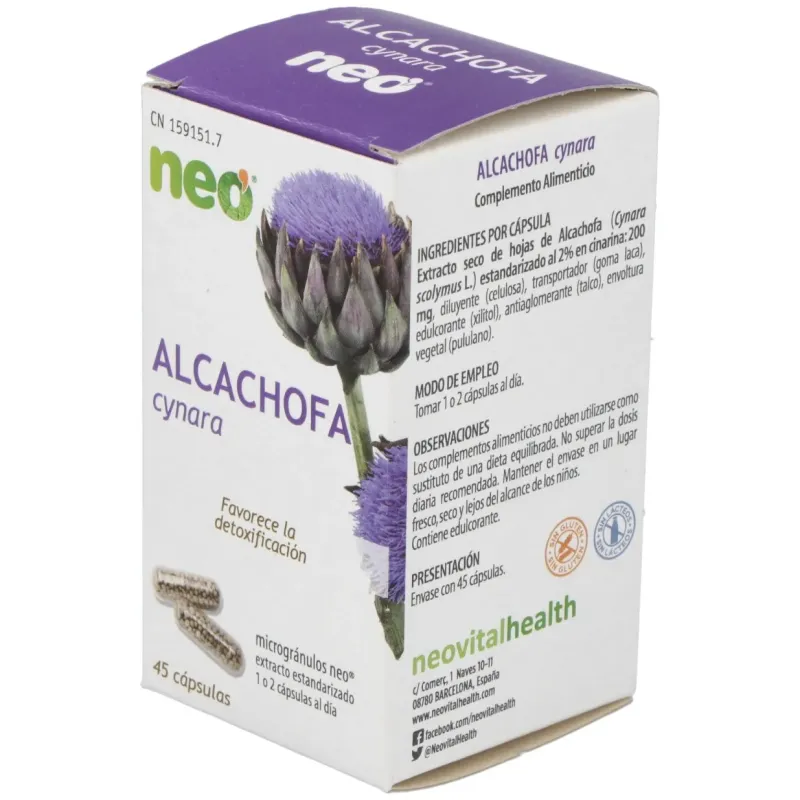 Alcachofa microgranulos neo 45cap. | Farmacia Barata