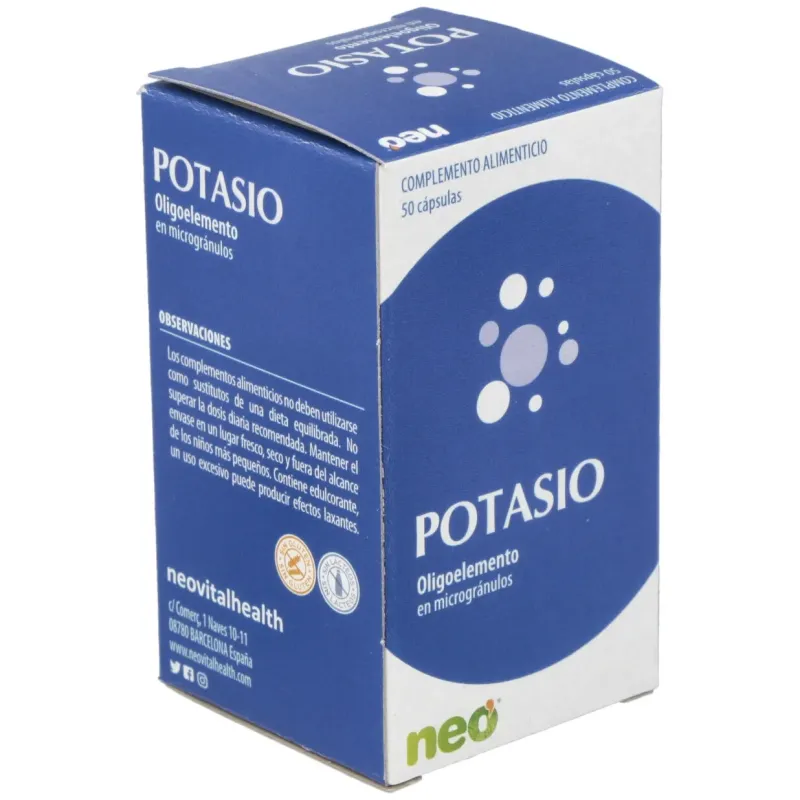 Potasio microgranulos neo 50cap. | Farmacia Barata