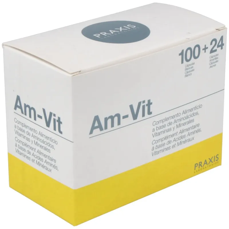 Am-vit (aminoac.+vit+minerales+oligoel) 100+24comp | Farmacia Barata Am-vit (aminoac.+vit+minerales+oligoel) 100+24comp | Farmacia Barata
