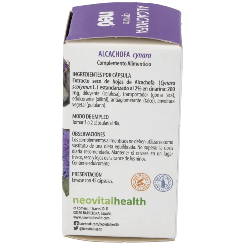 Alcachofa microgranulos neo 45cap. | Farmacia Barata
