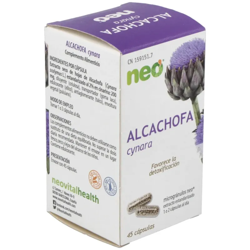 Alcachofa microgranulos neo 45cap. | Farmacia Barata
