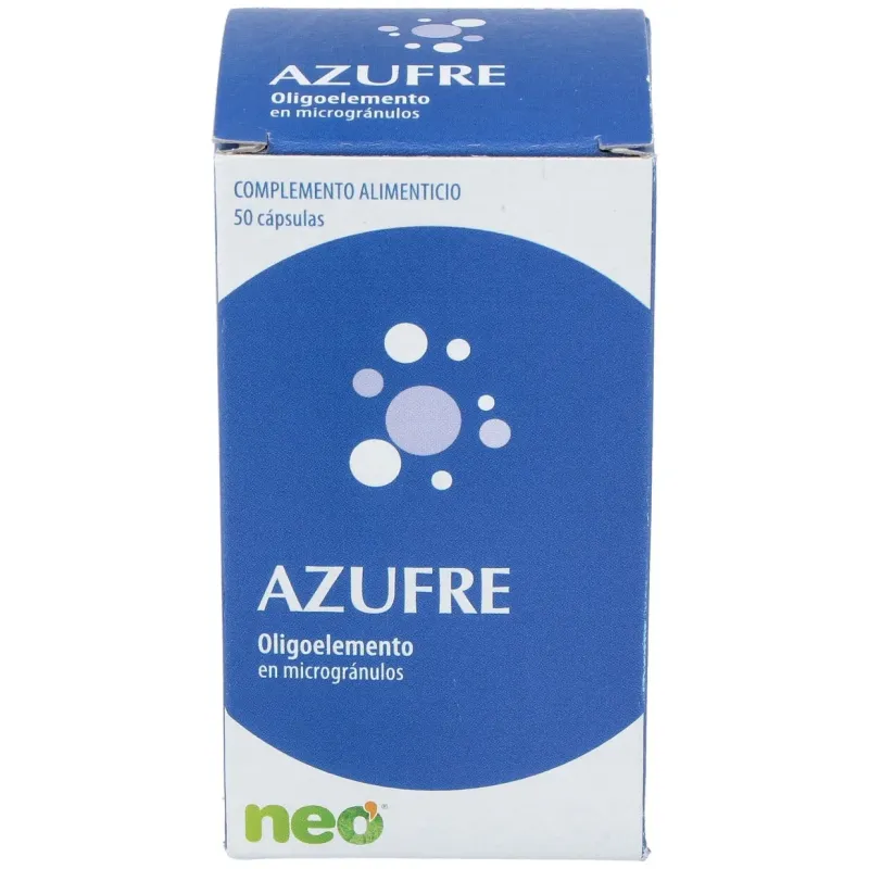 Azufre microgranulos neo 50cap. | Farmacia Barata