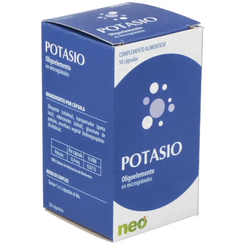 Potasio microgranulos neo 50cap. | Farmacia Barata