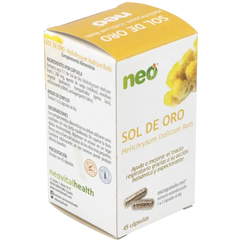 Sol de oro microgranulos neo 45cap. | Farmacia Barata