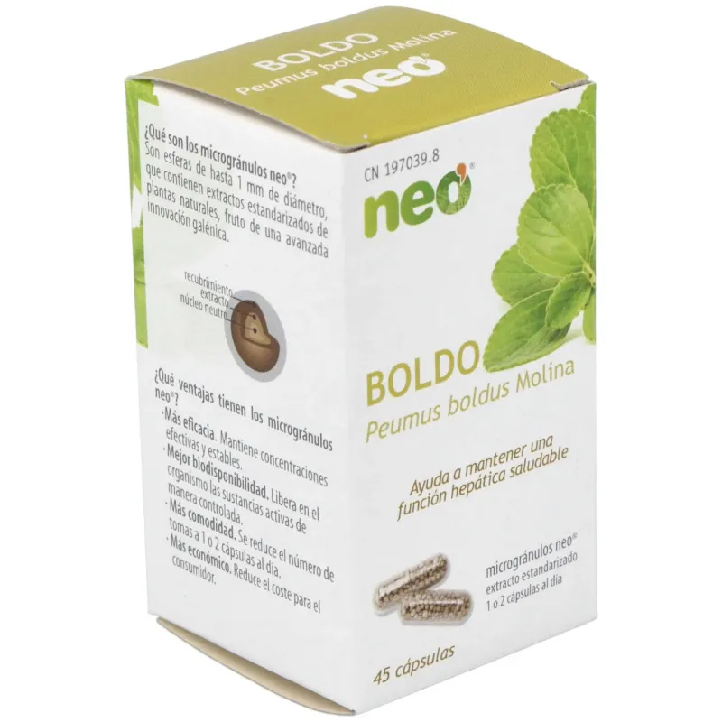 Boldo microgranulos neo 45cap. | Farmacia Barata