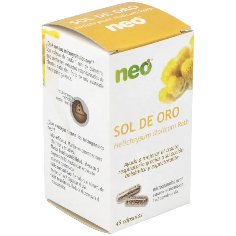 Sol de oro microgranulos neo 45cap. | Farmacia Barata