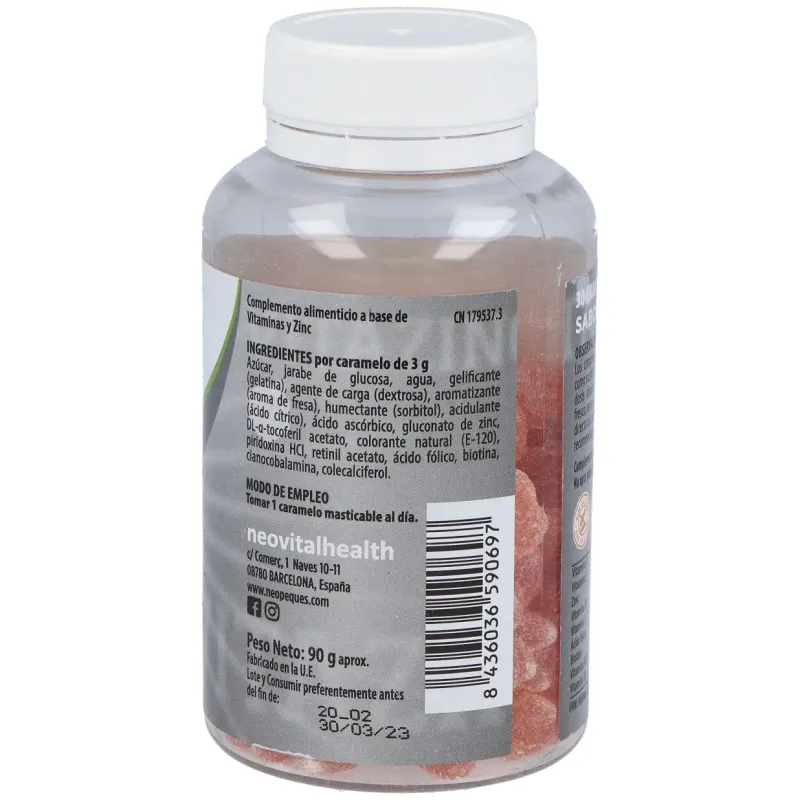 Neo peques vitazinc 30caramelos mast. | Farmacia Barata Neo peques vitazinc 30caramelos mast. | Farmacia Barata