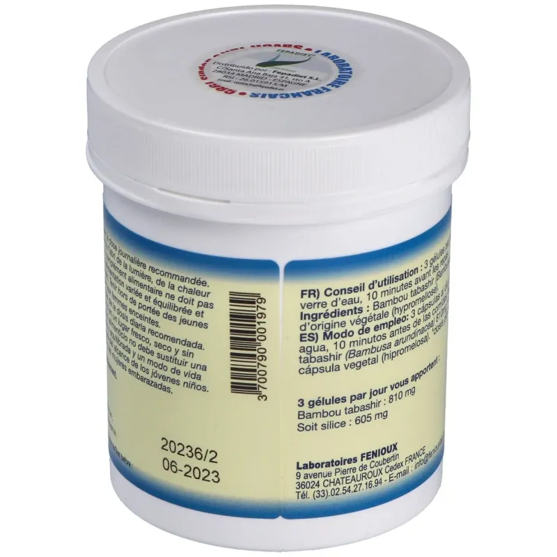 Fenioux bambu tabashir 270mg 200caps | Farmacia Barata