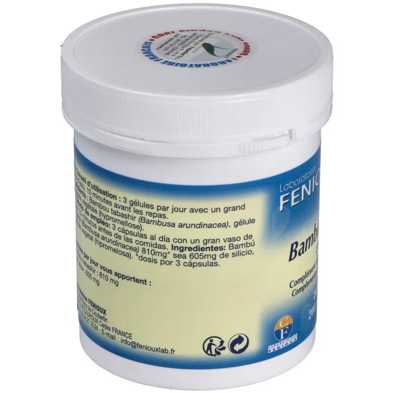 Fenioux bambu tabashir 270mg 200caps | Farmacia Barata