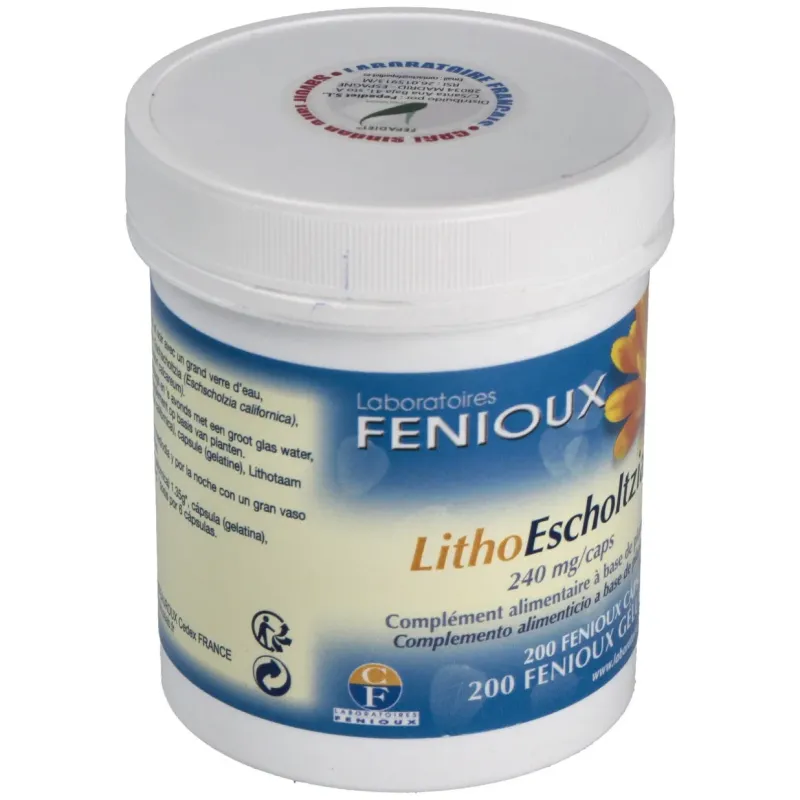Fenioux litho escholtzia 240mg 200caps | Farmacia Barata Fenioux litho escholtzia 240mg 200caps | Farmacia Barata
