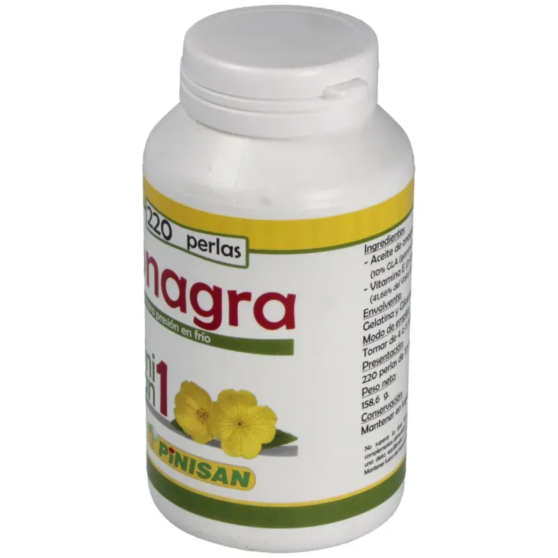 Pinisan 1 onagra ac.primula+vit.e 220perlas | Farmacia Barata