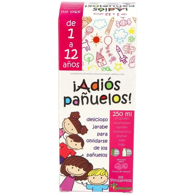 Adios pañuelos pinisanitos jarabe 250ml. | Farmacia Barata Adios pañuelos pinisanitos jarabe 250ml. | Farmacia Barata