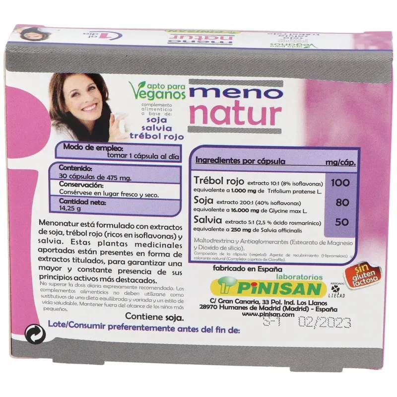 Pinisan menonatur 30cáps | Farmacia Barata