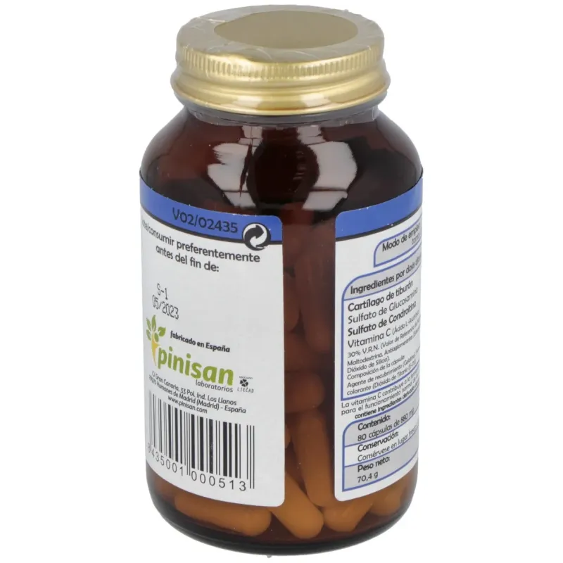 Cartilsamina (cartilago de tiburon) 80cap. | Farmacia Barata
