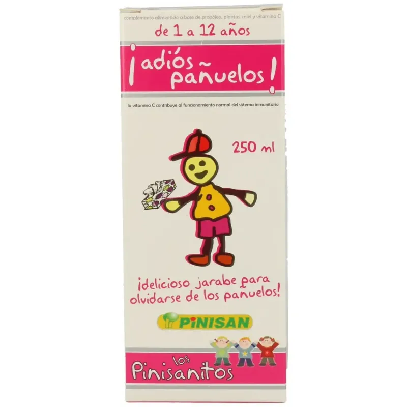 Adios pañuelos pinisanitos jarabe 250ml. | Farmacia Barata Adios pañuelos pinisanitos jarabe 250ml. | Farmacia Barata