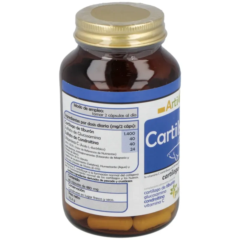 Cartilsamina (cartilago de tiburon) 80cap. | Farmacia Barata