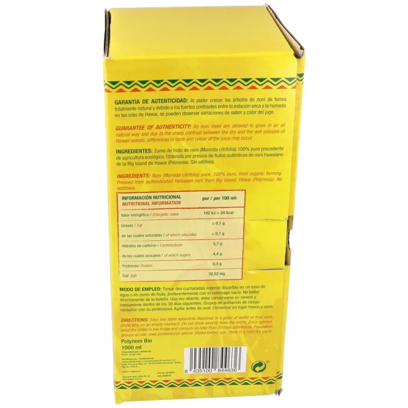 Plameca jugo noni bio 1 l | Farmacia Barata