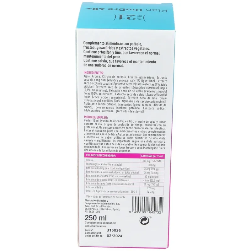 Plan diudre 40+ 250ml. plan 21 | Farmacia Barata Plan diudre 40+ 250ml. plan 21 | Farmacia Barata