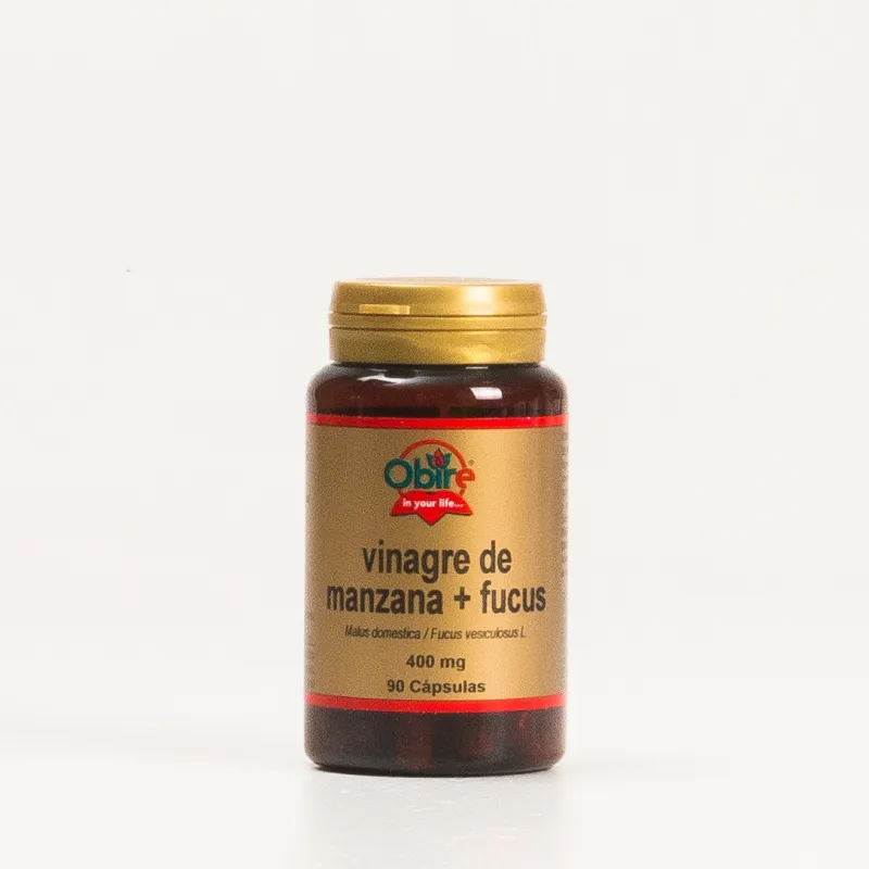 Obire Vinagre de MAnzana + Fucus 400 mg, 90 Caps. Obire Vinagre de MAnzana + Fucus 400 mg, 90 Caps.