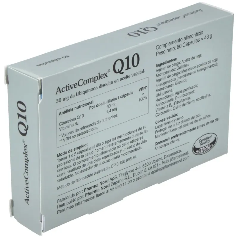Activecomplex q10 30mg. (quinona) 60cap. | Farmacia Barata Activecomplex q10 30mg. (quinona) 60cap. | Farmacia Barata