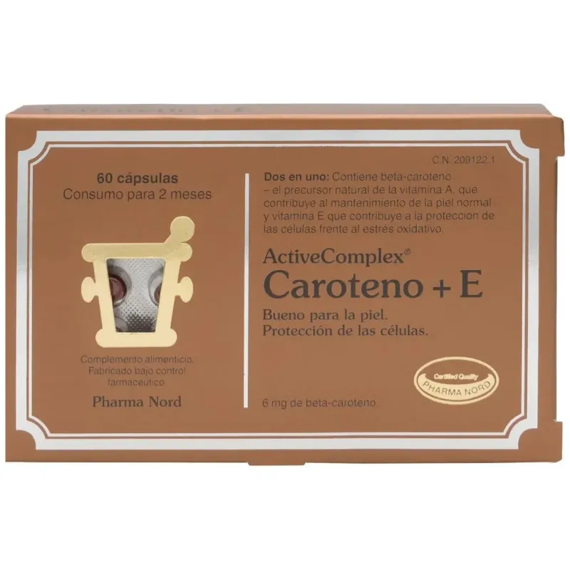 Activecomplex® caroteno + e 60cáps | Farmacia Barata