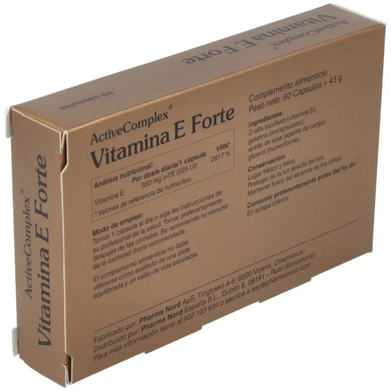 Activecomplex® vitamina e forte 60cáps | Farmacia Barata