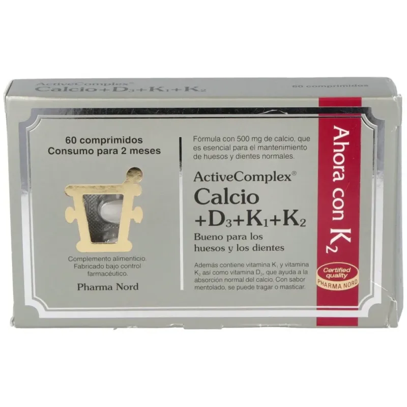 Activecomplex® calcio+ d3+ k 60comp | Farmacia Barata