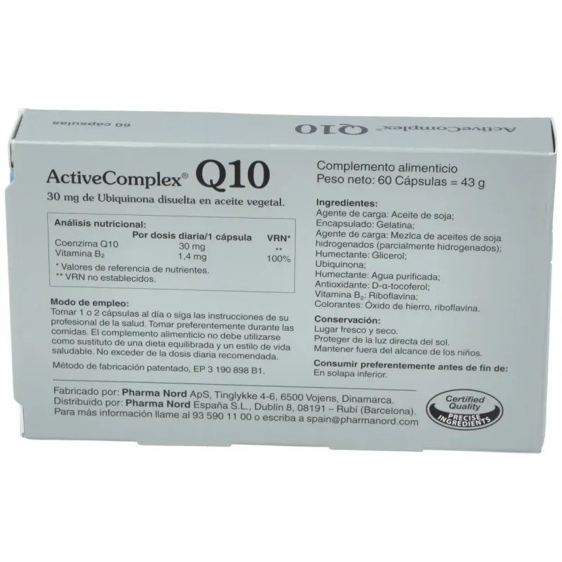 Activecomplex q10 30mg. (quinona) 60cap. | Farmacia Barata Activecomplex q10 30mg. (quinona) 60cap. | Farmacia Barata