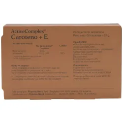 Activecomplex® caroteno + e 60cáps | Farmacia Barata