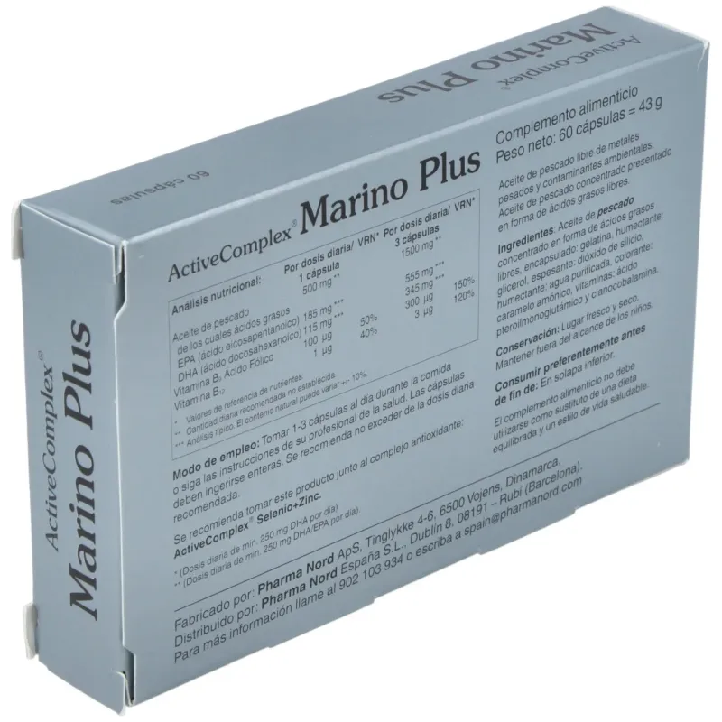Activecomplex® marino plus 60cáps | Farmacia Barata