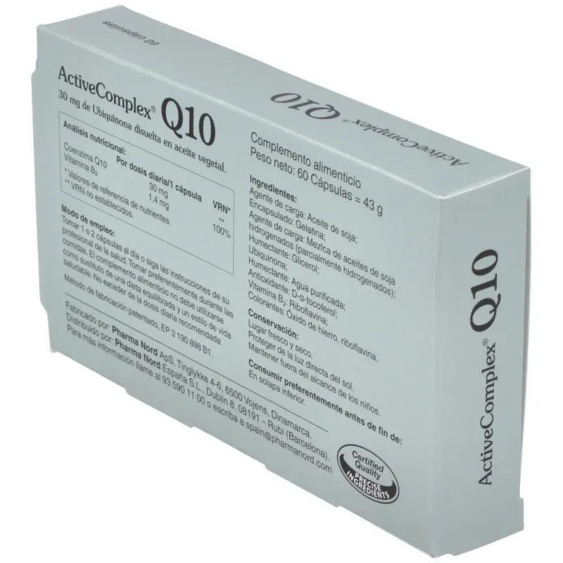 Activecomplex q10 30mg. (quinona) 60cap. | Farmacia Barata Activecomplex q10 30mg. (quinona) 60cap. | Farmacia Barata