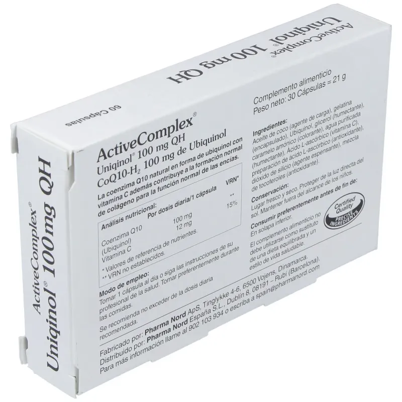 Activecomplex q10 ubiqinol 60cap. | Farmacia Barata