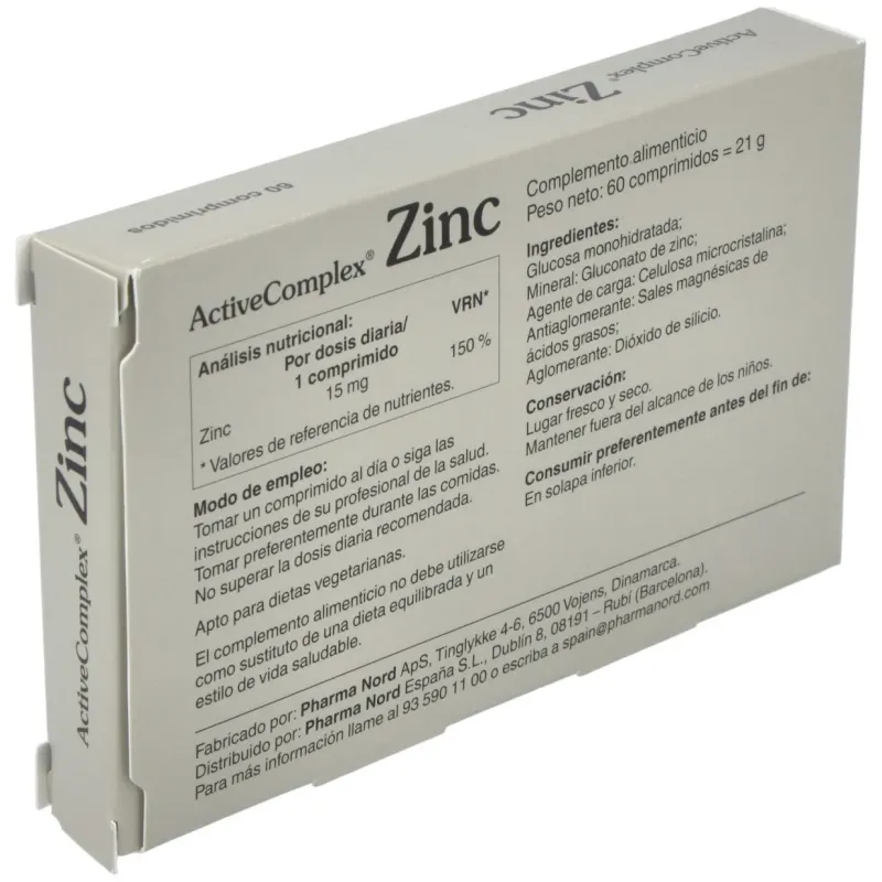 Activecomplex zinc 60comp. | Farmacia Barata Activecomplex zinc 60comp. | Farmacia Barata