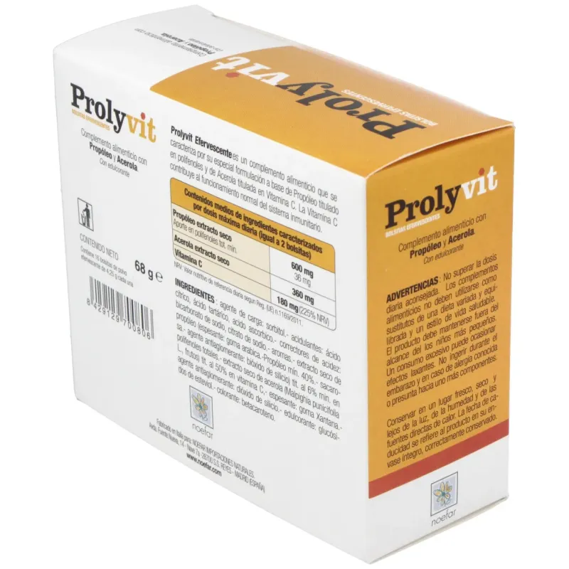 Noefar prolyvit efervescente 16 sobres | Farmacia Barata