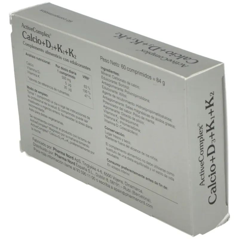 Activecomplex® calcio+ d3+ k 60comp | Farmacia Barata