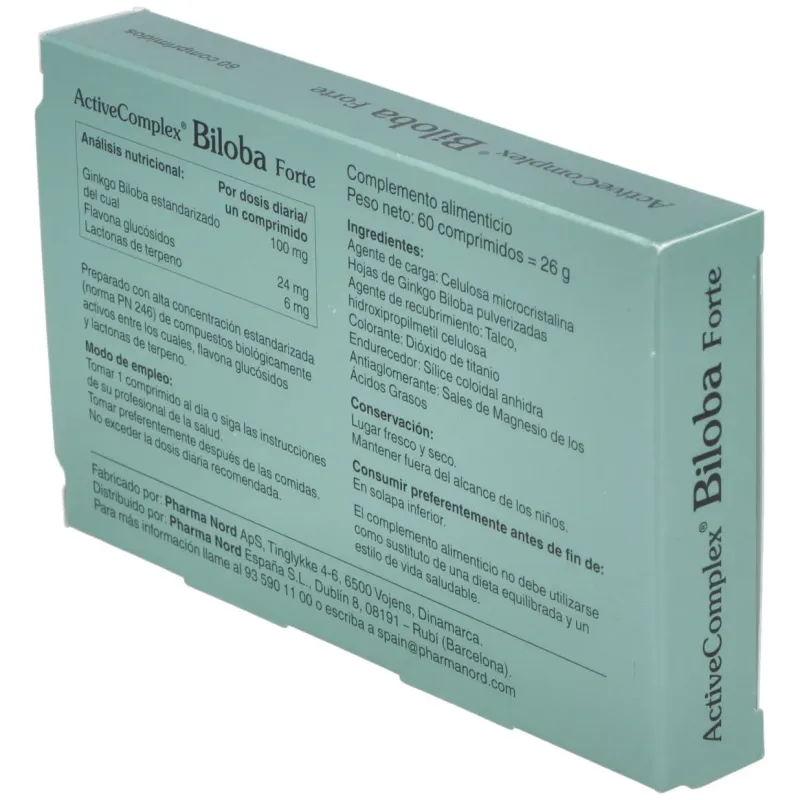 Activecomplex biloba forte 60comp. | Farmacia Barata Activecomplex biloba forte 60comp. | Farmacia Barata