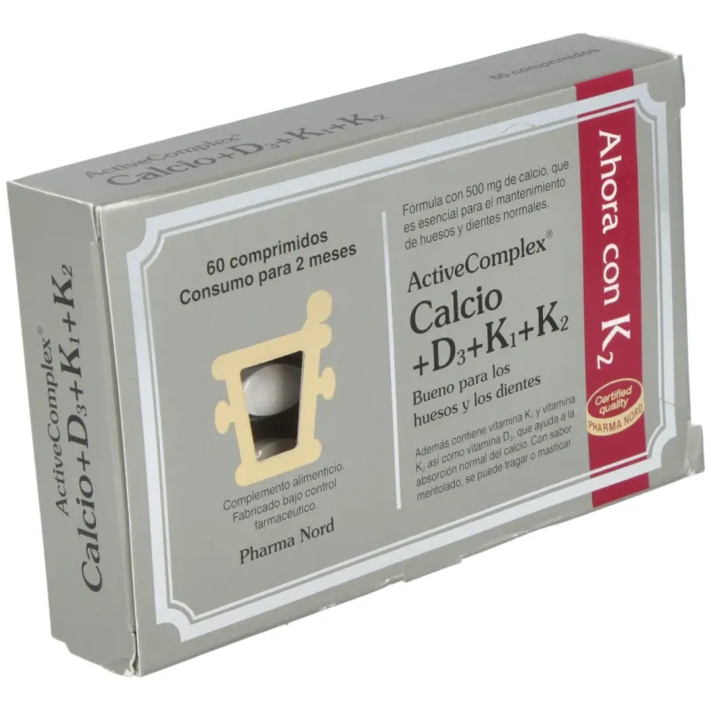 Activecomplex® calcio+ d3+ k 60comp | Farmacia Barata