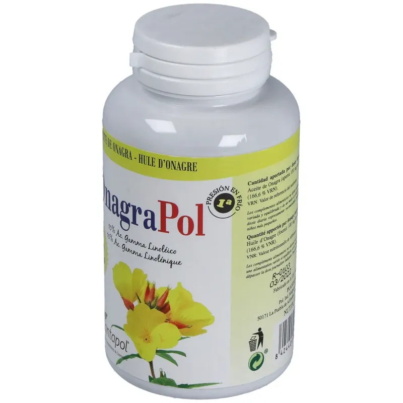 Onagrapol (aceite de onagra) 500mg. 120perlas | Farmacia Barata