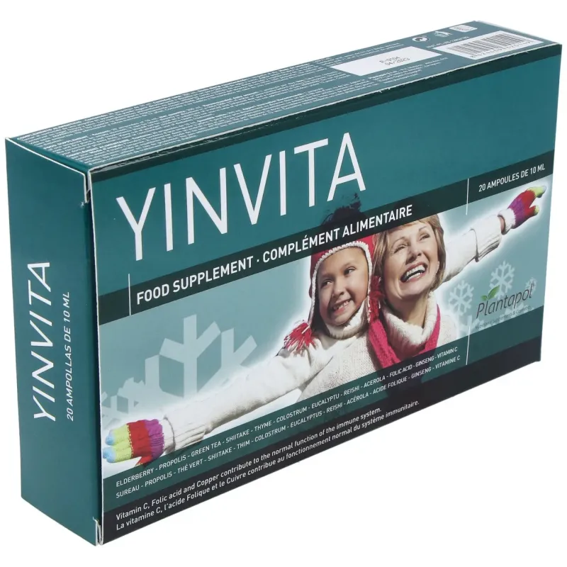 Yinvita (ginseng+shitake+eleutero.) 20amp. | Farmacia Barata