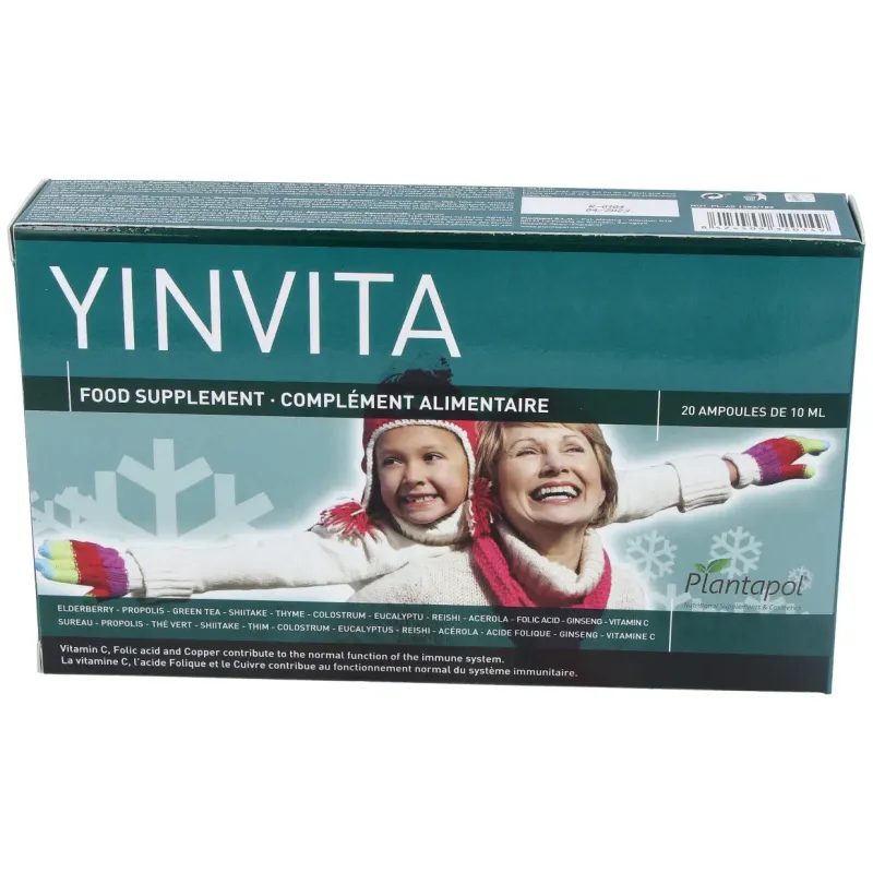 Yinvita (ginseng+shitake+eleutero.) 20amp. | Farmacia Barata