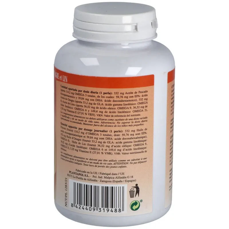 Plantapol omega 369 1400mg 120 perlas | Farmacia Barata