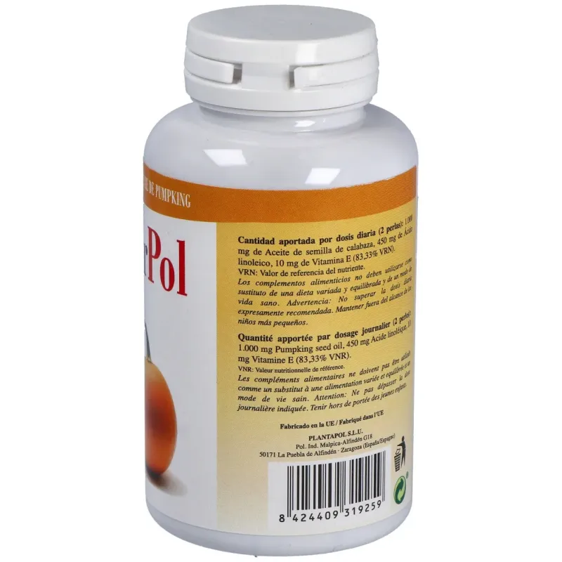 Plantapol cucurpol aceite calabaza 100 perlas | Farmacia Barata