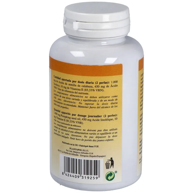 Plantapol cucurpol aceite calabaza 100 perlas | Farmacia Barata