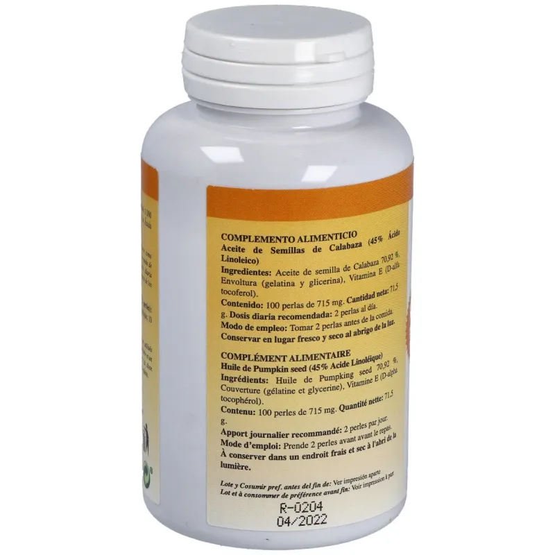 Plantapol cucurpol aceite calabaza 100 perlas | Farmacia Barata
