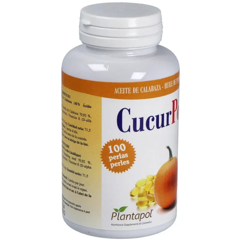Plantapol cucurpol aceite calabaza 100 perlas | Farmacia Barata