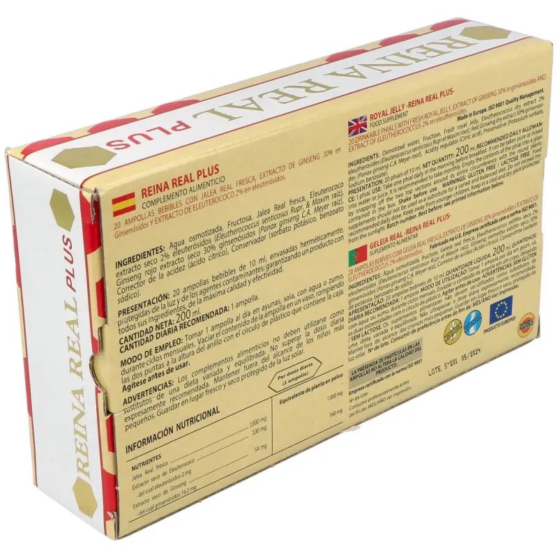 Robis reina real plus 20 ampollas | Farmacia Barata