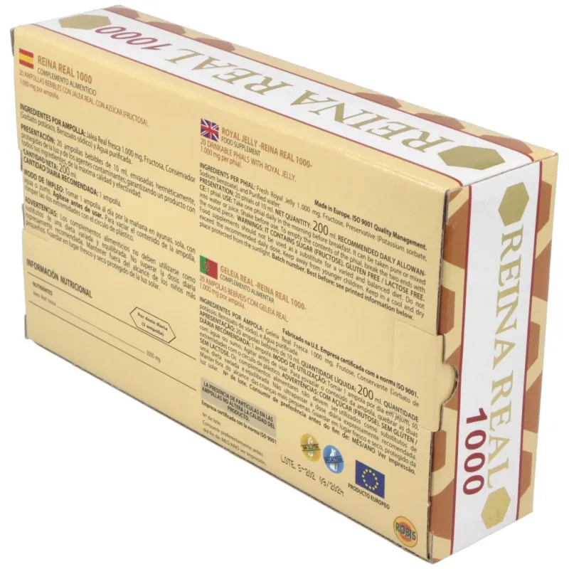 Robis jalea reina real 1000 20 amp cristal | Farmacia Barata Robis jalea reina real 1000 20 amp cristal | Farmacia Barata