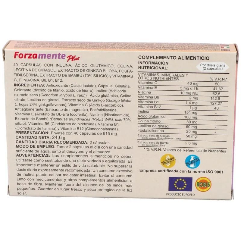 Forzamente plus 40cap. | Farmacia Barata