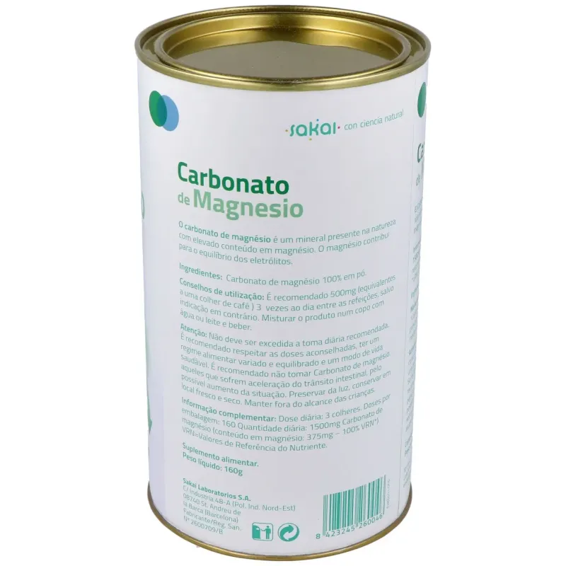 Sakai carbonato de magnesio 160g | Farmacia Barata Sakai carbonato de magnesio 160g | Farmacia Barata