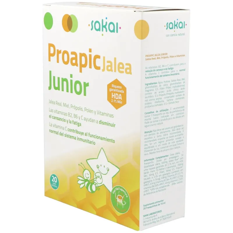 Proapic jalea real infantil-junior 20amp. | Farmacia Barata